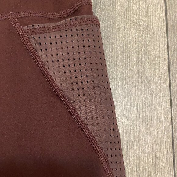 Sweaty Betty 7/8 Maroon Power Leggings Size S - Picture 4 of 10